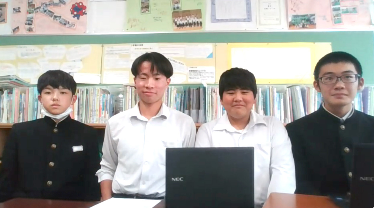 藤枝市立大洲中学校3年生の総合授業で、生徒の皆さまより廃棄物についてご質問をいただきました